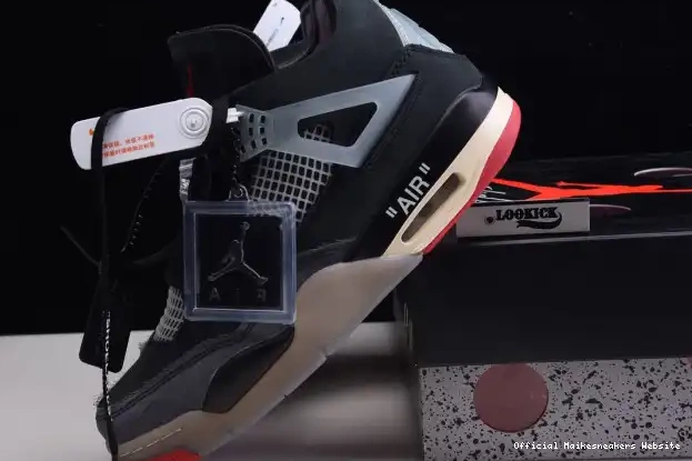 Official Maikesneakers CV9388-001 x Bred White Jordan Retro Off 4 Air 0323